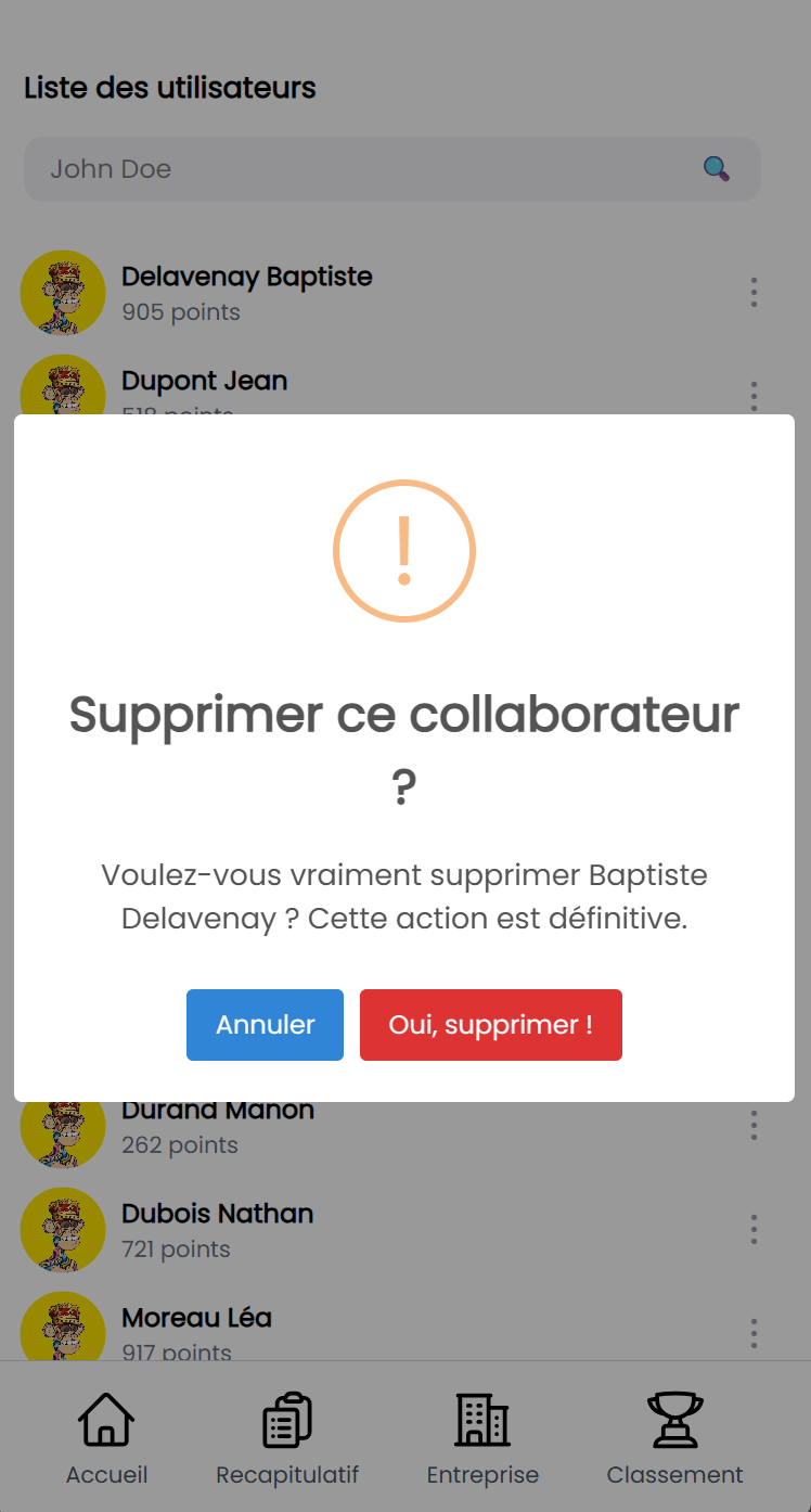 Gestion des utilisateurs HOP